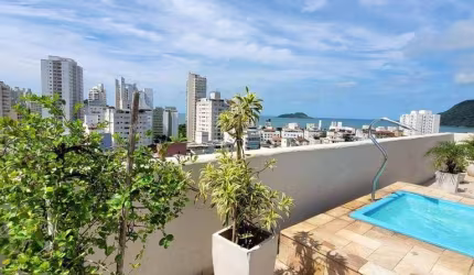 Cobertura com 2 dormitórios à venda, 125 m² por R$ 700.000,00 - Astúrias - Guarujá/SP