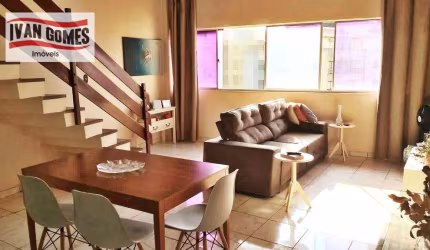 Apartamento Duplex com 3 dormitórios à venda, 90 m² por R$ 480.000,00 - Tombo - Guarujá/SP