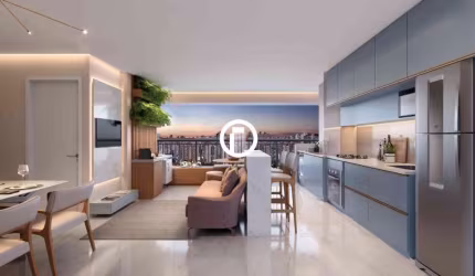 Apartamento para Venda - 49m², 2 dormitórios, sendo 1 suites, 1 vaga - Barra Funda