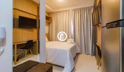 Apartamento Studio TOTALMENTE MOBILIADO para locação/aluguel mensal, 1 dormitório - Vila Clementino