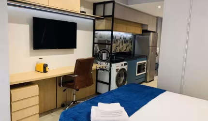 Apartamento Studio para Aluguel/locação 24m², TOTALMENTE MOBILIADO - Consolação.