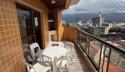 Lindo apartamento 2 dormitórios em frente à feirinha de artesanato da Vila Caiçara, Praia Grande-SP.