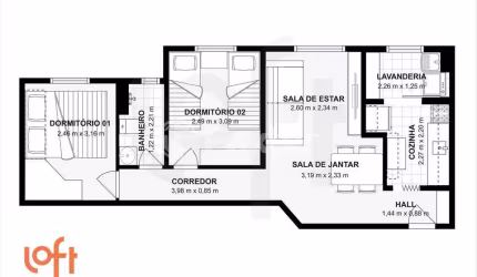 Apartamento com 2 quartos à venda na Rua Alencar Araripe, 1145, Sacomã, São Paulo, 49 m2 por R$ 320.000