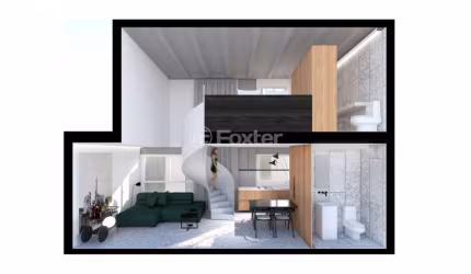 Loft com 1 quarto à venda na Rua Carlos Von Koseritz, 1528, Auxiliadora, Porto Alegre, 77 m2 por R$ 1.018.900