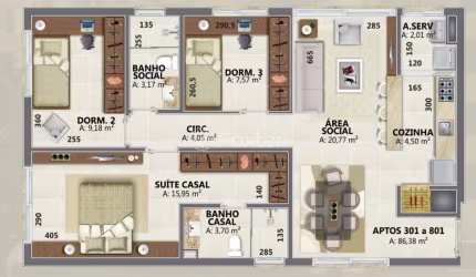 Apartamento com 3 quartos à venda na Rua Barão do Triunfo, 261, Menino Deus, Porto Alegre, 86 m2 por R$ 960.000