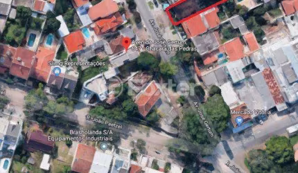 Terreno comercial à venda na Avenida José Gertum, 638, Chácara das Pedras, Porto Alegre, 385 m2 por R$ 780.000