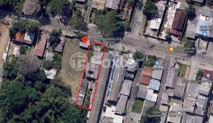 Terreno comercial à venda na Estrada João Vedana, 478, Cavalhada, Porto Alegre, 650 m2 por R$ 530.000