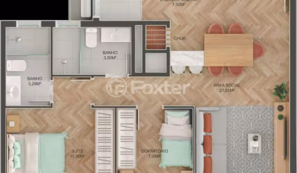 Apartamento com 2 quartos à venda na Avenida Otto Niemeyer, 809, Tristeza, Porto Alegre, 82 m2 por R$ 799.000