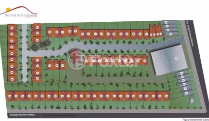 Terreno em condomínio fechado à venda na Rua Maurílio Ferreira, 20, Campo Novo, Porto Alegre, 142 m2 por R$ 95.000