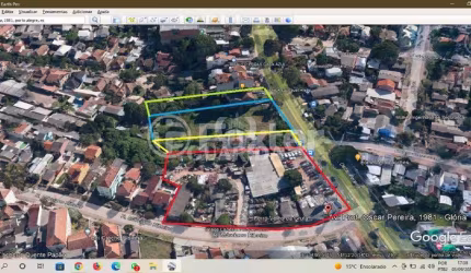 Terreno à venda na Avenida Professor Oscar Pereira, 1891, Glória, Porto Alegre, 1089 m2 por R$ 1.140.000
