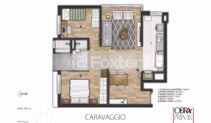 Apartamento com 2 quartos à venda na Praça Doutor Gastão Santos, 18, Passo da Areia, Porto Alegre, 63 m2 por R$ 690.000