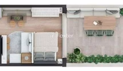 Apartamento com 1 quarto à venda na Rua Casemiro de Abreu, 576, Bela Vista, Porto Alegre, 46 m2 por R$ 530.000