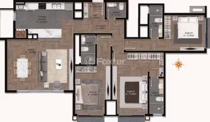 Cobertura com 3 quartos à venda na Rua Emílio Leobet, 113, Dutra, Gramado, 126 m2 por R$ 3.177.861