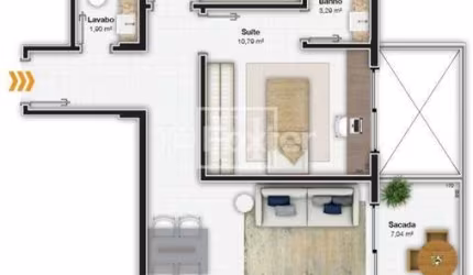 Apartamento com 2 quartos à venda na Rodovia Admar Gonzaga, 1669, Itacorubi, Florianópolis, 76 m2 por R$ 997.500