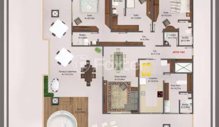 Cobertura com 3 quartos à venda na Rua Angelita Figueiredo, 1596, Areias, São José, 236 m2 por R$ 1.200.000