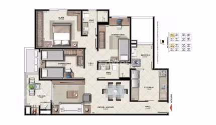 Apartamento com 3 quartos à venda na Avenida Farroupilha, 350, Campinas, São José, 93 m2 por R$ 640.000