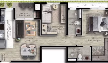 Apartamento com 2 quartos à venda na Rua Araçá, 545, Centro, Canoas, 59 m2 por R$ 382.200