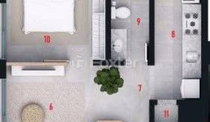 Apartamento com 1 quarto à venda na Rua Carazinho, 577, Petrópolis, Porto Alegre, 44 m2 por R$ 605.476