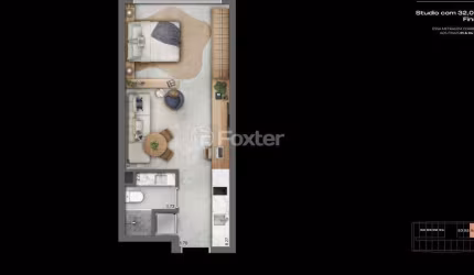 Kitnet / Stúdio à venda na Avenida da Azenha, 123, Azenha, Porto Alegre, 32 m2 por R$ 450.000
