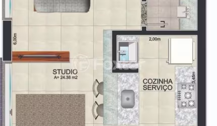 Kitnet / Stúdio à venda na Rua Fernando Cortez, 553, Cristo Redentor, Porto Alegre, 32 m2 por R$ 359.000