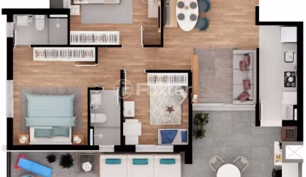 Apartamento com 3 quartos à venda na Rua Frederico Guilherme Ludwig, 240, Centro, Canoas, 98 m2 por R$ 1.052.409