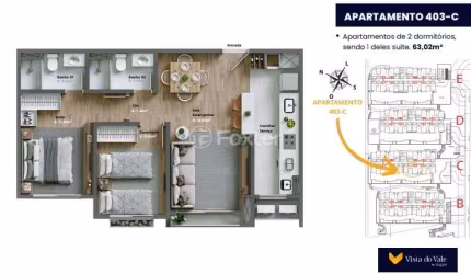 Apartamento com 2 quartos à venda na Avenida Primeiro de Maio, 1700, Várzea Grande, Gramado, 63 m2 por R$ 756.000