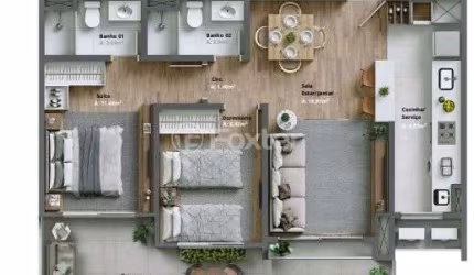 Apartamento com 2 quartos à venda na Avenida Primeiro de Maio, 1700, Várzea Grande, Gramado, 80 m2 por R$ 848.880