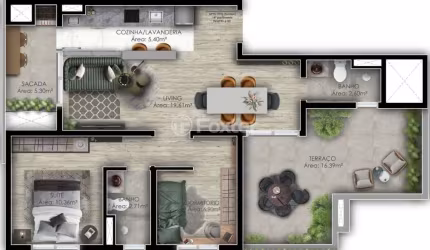 Cobertura com 2 quartos à venda na Rua Araçá, 545, Centro, Canoas, 77 m2 por R$ 480.000