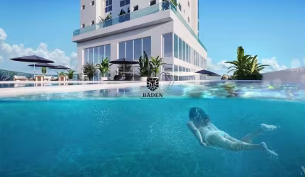 Apartamento 4 suítes novo a 120 m da praia