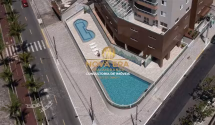 VISTA MAR PRÉDIO FRENTE MAR 2 Dorm,  R$332 Mil De Entrada,sacada gourmet ,lazer
