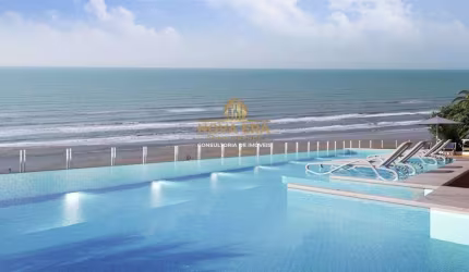 Frente Mar! R$ 259 mil de entrada, 3 dorm, 2 suítes, varanda gourmet