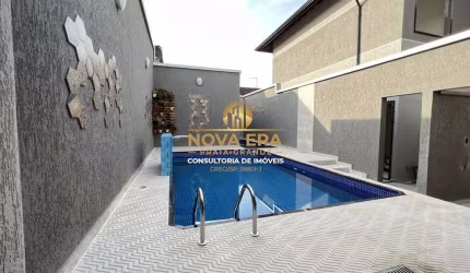LINDA Casa De Condomínio Com Piscina e Área Gourmet, Fino Acabamento R$335 mil