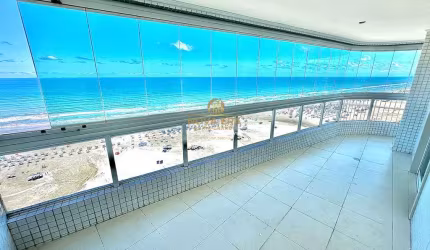 Cobertura Duplex Frente Mar - 4 Suítes, Piscina, Churrasqueira, 3 Vagas,
