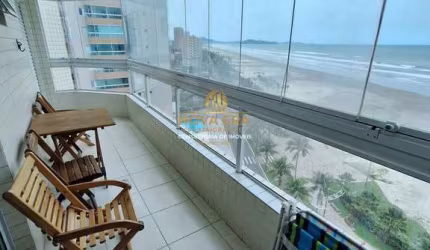 FRENTE MAR!! VISTA MAR  1 DOMITÓRIO TODO MOBILIADO VARANDA GOURMET SÓ 465 MIL