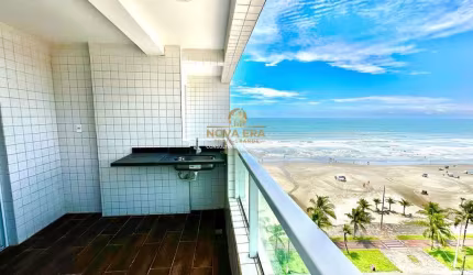 FRENTE MAR! Pronto Para Morar Fino Acabamento 2 Dormts 1 Suíte Varanda Gourmet
