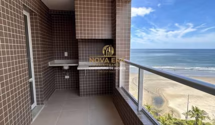 Frente Mar ! Entrada R$ 162 Mil - 1 Suíte, Varanda Gourmet Vista Mar, lazer Top