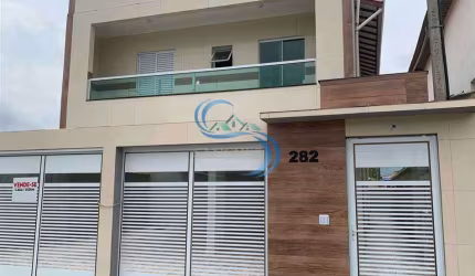Casa de Condomínio com 1 dorm, Princesa, Praia Grande - R$ 200 mil, Cod: 6143