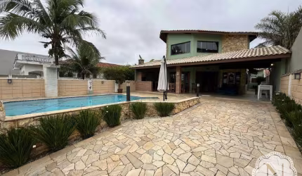 Linda casa alto padrão, frente mar no bairro Cibratel I