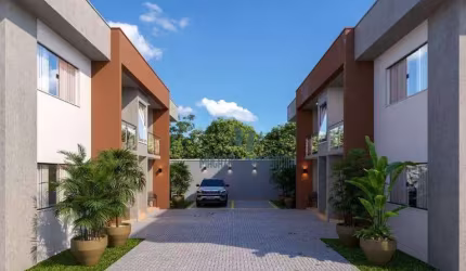 Apartamento Duplex com 2 dormitórios à venda, 82 m² por R$ 395.000,00 - Cambolo - Porto Seguro/BA