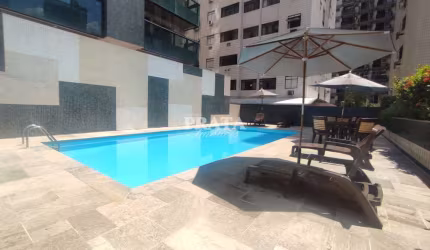 POMPÉIA SANTOS 2 DORMITÓRIOS 1 SUÍTE 1 VG DEMARCADA MOBILIADO