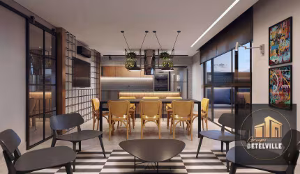 Studio com 1 dormitório à venda, 32 m² - Mercês - Curitiba/PR