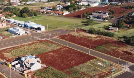 Terreno de esquina 463,68 m² no Loteamento Sol da Manhã II