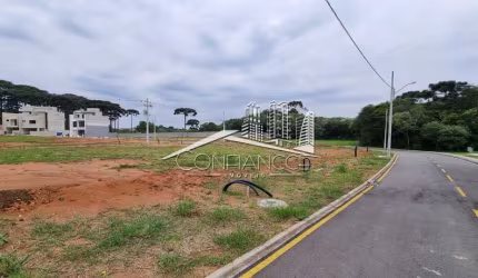 Terreno em condomínio fechado à venda na Rua Manoel Martins, Costeira, São José dos Pinhais, 140 m2 por R$ 247.800