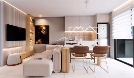 Apartamento com 2 quartos à venda na Rua da Glória, Centro Cívico, Curitiba, 53 m2 por R$ 592.706