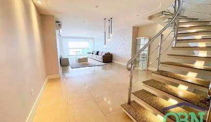 MARAVILHOSA COBERTURA ALTÍSSIMO PADRÃO com 509m² ÚTEIS - 04 SUÍTES - ESCRITÓRIO -  06 VAGAS - PISCINA - GOURMET por R$ 6.350M - APARECIDA/SANTOS-SP