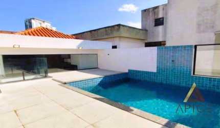 !!OPORTUNIDADE!! LINDA CASA SOBREPOSTA ALTA com 330M¹ - 04 SUÍTES - ESP. GOURMET + CHURRASQUEIRA - PISCINA - 02 VAGAS por R$ 1.949M - BOQUEIRÃO/SANTOS