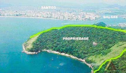 Área / Ilha à venda, 146000 m² por R$ 20.000.000 - Balneário Guarujá - Guarujá/SP