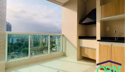 LIINDO APARTAMENTO ALTO PADRÃO com 77m² ÚTEIS - 02 SUÍTES - VARANDA GOURMET - 04 W.C - 02 VAGAS - LAZER COMPLETO - PONTA DA PRAIA / SANTOS