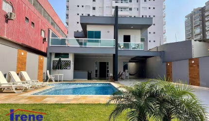 Casa pé na areia com 5 suítes à venda, 323 m² por R$ 2.700.000 - Centro - Itanhaém/SP