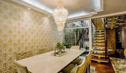Sobrado semi mobiliado com 3 dormitórios e 1 suíte à venda, 273 m² por R$ 1.200.000 - Vila Linda - Santo André/SP